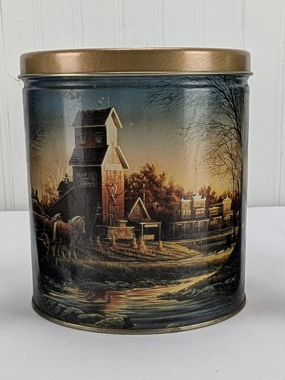 Vintage Terry Redlin Metal Tins Lot of 3 Sea to Shining Sea Autumn Evening Farm